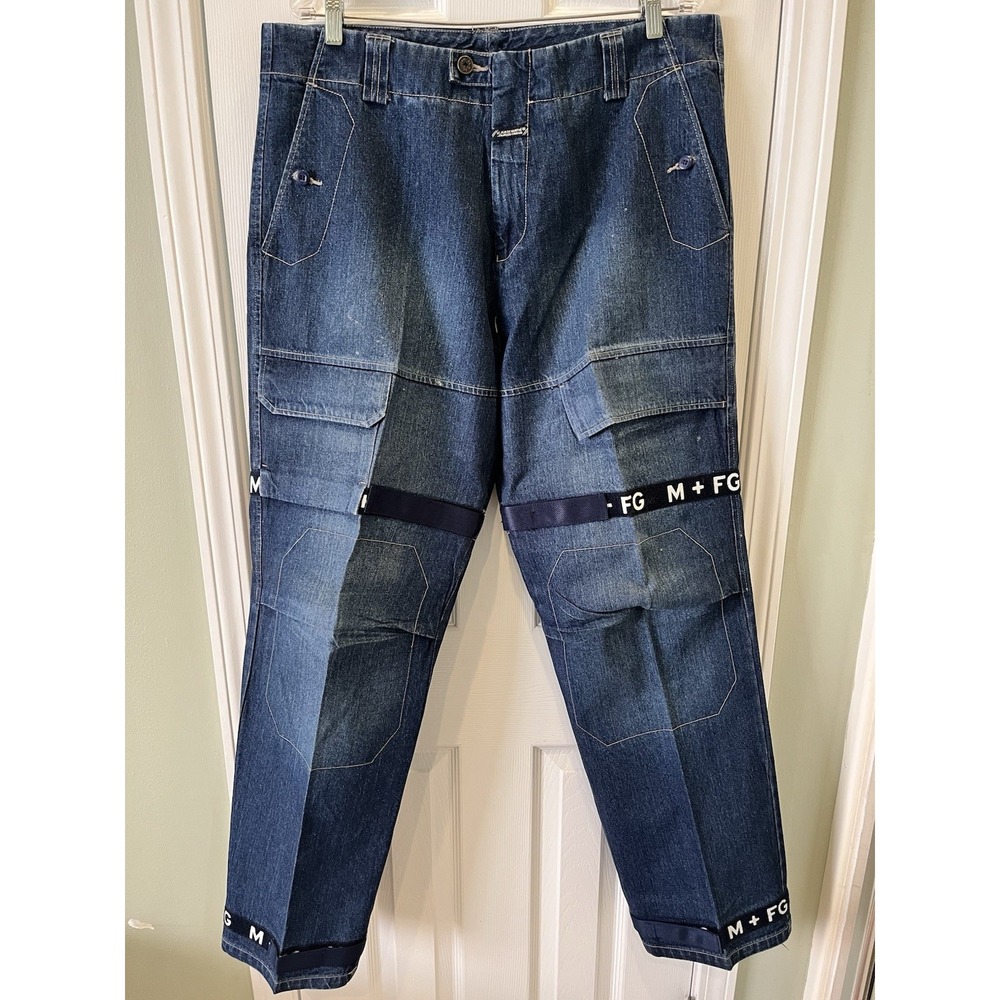 Marithe Francois Girbaud Jeans Men 38 Cargo Shuttle Skater Pant M+FG Y2K READ